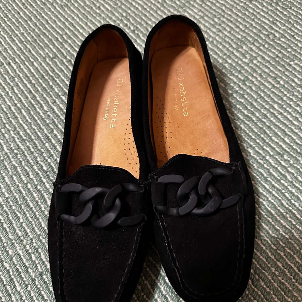 Black Suede Loafers for Women